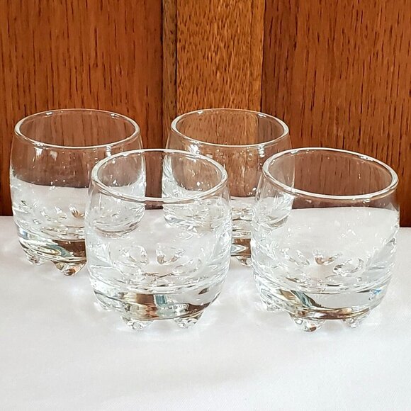4 Bormioli Rocco Galassia Schnapps Shot Glasses 2.25" made in Italy 2 oz - Picture 1 of 10
